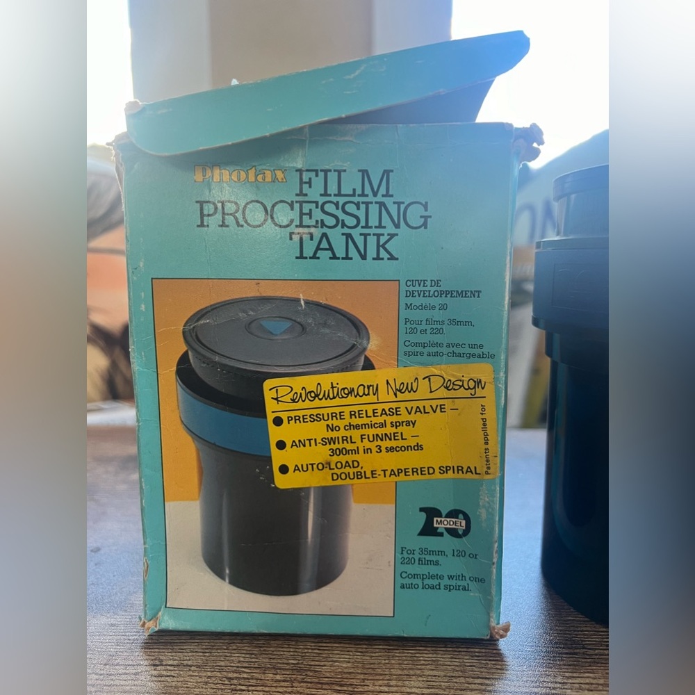 PHOTAX FILM PROCESSING TANK